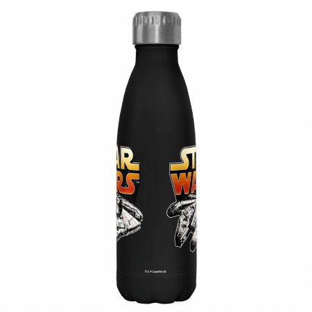 Star Wars The Millennium Falcon and Logo 17oz Steel Water Bottle